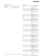 Preview for 4 page of Olympus E-450 Specifications