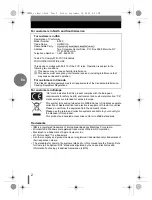 Preview for 2 page of Olympus E-500 - EVOLT Digital Camera Basic Manual