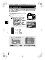 Предварительный просмотр 70 страницы Olympus E-500 - EVOLT Digital Camera Manuel Avancé