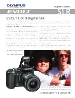 Preview for 1 page of Olympus E-500 - EVOLT Digital Camera Specifications