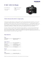 Preview for 1 page of Olympus E-M5 Mark II Specifications