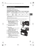 Предварительный просмотр 61 страницы Olympus E-P2 - PEN 12.3 MP Micro Four Thirds Interchangeable Lens Digital... Manual De Instrucciones