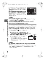Предварительный просмотр 70 страницы Olympus E-P2 - PEN 12.3 MP Micro Four Thirds Interchangeable Lens Digital... Manuel D'Instructions
