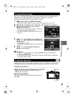 Предварительный просмотр 87 страницы Olympus E-P2 - PEN 12.3 MP Micro Four Thirds Interchangeable Lens Digital... Manuel D'Instructions