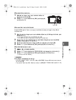 Предварительный просмотр 89 страницы Olympus E-P2 - PEN 12.3 MP Micro Four Thirds Interchangeable Lens Digital... Manuel D'Instructions