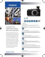 Preview for 1 page of Olympus E-P3 Specifications