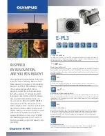 Preview for 1 page of Olympus E-PL3 Specifications