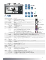Preview for 2 page of Olympus E-PM1 Specifications