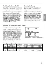 Preview for 13 page of Olympus E10 - CAMEDIA E 10 Digital Camera SLR Basic Manual