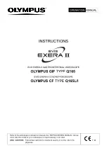 Olympus EVIS EXERA II GIF-Q165 Instructions Manual предпросмотр