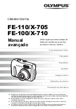 Preview for 1 page of Olympus FE 100 - 4MP Digital Camera Manual Avançado