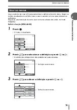 Preview for 15 page of Olympus FE 100 - 4MP Digital Camera Manual Avançado