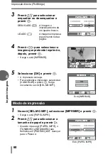 Preview for 60 page of Olympus FE 100 - 4MP Digital Camera Manual Avançado