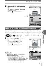 Preview for 71 page of Olympus FE 115 - Digital Camera - 5.0 Megapixel Manual Avançado