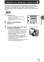 Предварительный просмотр 35 страницы Olympus FE 115 - Digital Camera - 5.0 Megapixel Manual Avanzado