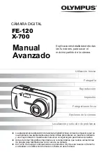 Preview for 1 page of Olympus FE 120 - Digital Camera - 6.0 Megapixel Manual Avanzado