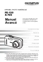 Olympus FE 120 - Digital Camera - 6.0 Megapixel Manuel Avancé preview