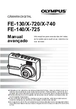 Preview for 1 page of Olympus FE 130 - 5.1MP Digital Camera Manual Avançado