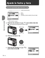 Preview for 6 page of Olympus FE 170 - Digital Camera - 6.0 Megapixel Manual Avanzado