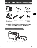 Preview for 3 page of Olympus FE 180 - Digital Camera - 6.0 Megapixel Basic Manual