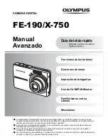Olympus FE 190 - 6MP Digital Camera Manual Avanzado preview