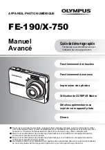 Olympus FE 190 - 6MP Digital Camera Manuel Avancé preview