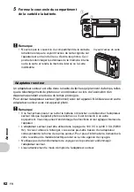 Preview for 62 page of Olympus FE 220 - Digital Camera - Compact Manuel Avancé