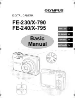 Olympus FE 230 - Digital Camera - Compact Basic Manual preview