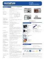 Preview for 2 page of Olympus FE 250 - Digital Camera - Compact Specifications