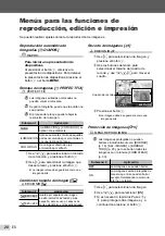 Предварительный просмотр 28 страницы Olympus FE-26 - Digital Camera - Compact Manual De Instrucciones