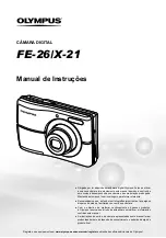 Preview for 1 page of Olympus FE-26 - Digital Camera - Compact Manual De Instruções