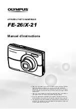 Preview for 1 page of Olympus FE-26 - Digital Camera - Compact Manuel D'Instructions