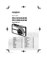 Olympus FE 3000 - Digital Camera - Compact Basic Manual preview