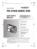 Preview for 1 page of Olympus FE 310 - Digital Camera - Compact Advanced Manual