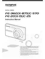 Olympus FE 360 - Digital Camera - Compact Instruction Manual предпросмотр