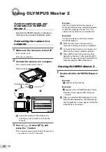 Предварительный просмотр 40 страницы Olympus FE 5020 - Digital Camera - Compact Instruction Manual