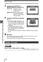 Предварительный просмотр 74 страницы Olympus IR 300 - Digital Camera - 5.0 Megapixel Manuel Avancé