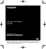 Olympus LS-10 - Linear PCM Recorder 2 GB Digital... Mode D'Emploi preview