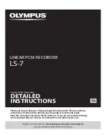 Olympus LS-7 Detailed Instructions preview