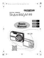 Olympus MJU-810 Basic Manual preview