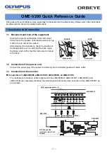 Предварительный просмотр 1 страницы Olympus ORBEYE OME-V200 Quick Reference Manual