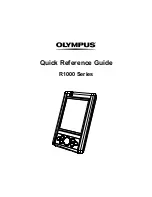 Olympus R1000 Series Quick Reference Manual preview