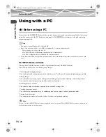 Preview for 20 page of Olympus S-HD-100 User Manual