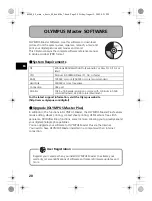 Предварительный просмотр 20 страницы Olympus SP 310 - Digital Camera - 7.1 Megapixel Basic Manual