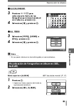 Preview for 85 page of Olympus SP 310 - Digital Camera - 7.1 Megapixel Manual Avanzado