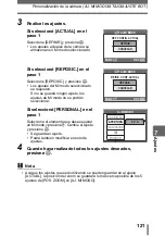 Preview for 121 page of Olympus SP 310 - Digital Camera - 7.1 Megapixel Manual Avanzado