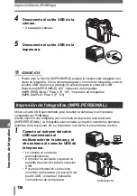 Предварительный просмотр 126 страницы Olympus SP 310 - Digital Camera - 7.1 Megapixel Manual Avanzado