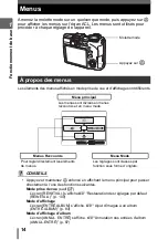 Предварительный просмотр 14 страницы Olympus SP 310 - Digital Camera - 7.1 Megapixel Manuel Avancé