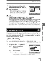 Предварительный просмотр 71 страницы Olympus SP-310 Advanced Manual