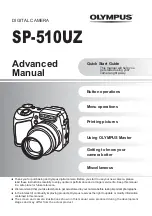 Olympus SP-510UZ Advanced Manual preview